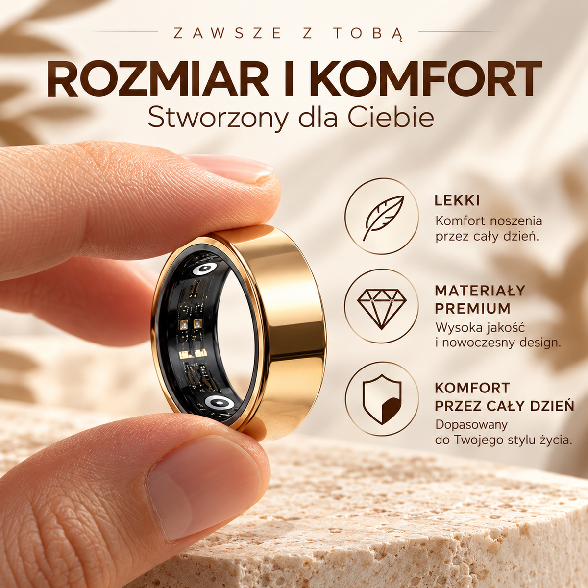 HealthTrack™ – Inteligentny Pierścień Zdrowia